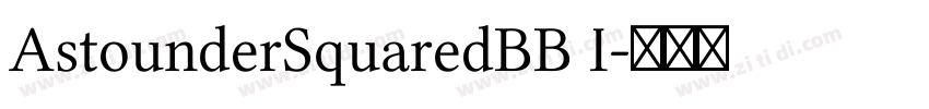 AstounderSquaredBB I字体转换